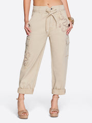 Women Allie Cargo Pant - Khaki | Jessica Simpson