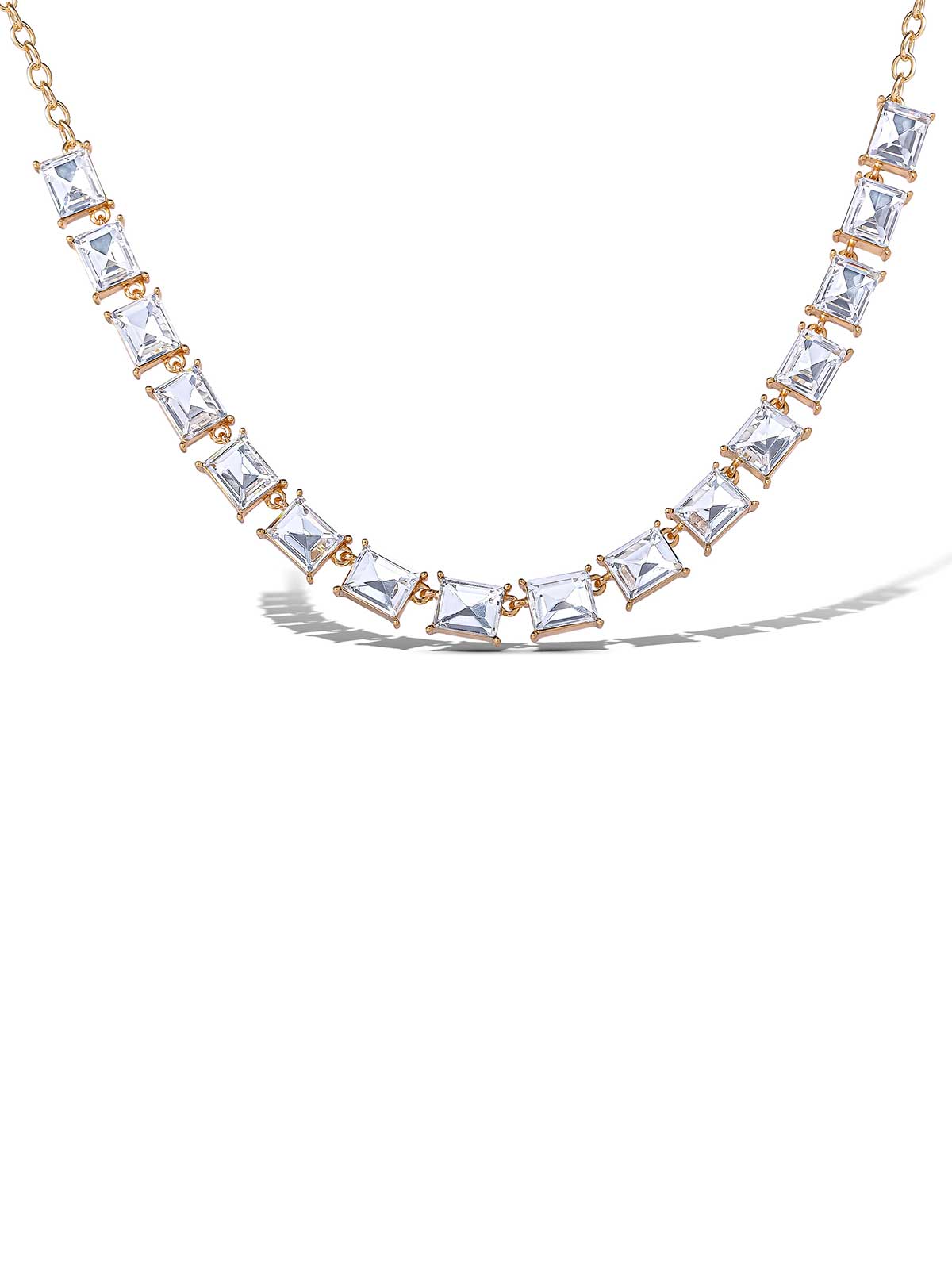 Accessories Crystal Stone Frontal Necklace | Jessica Simpson