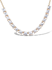 Accessories Crystal Stone Frontal Necklace | Jessica Simpson
