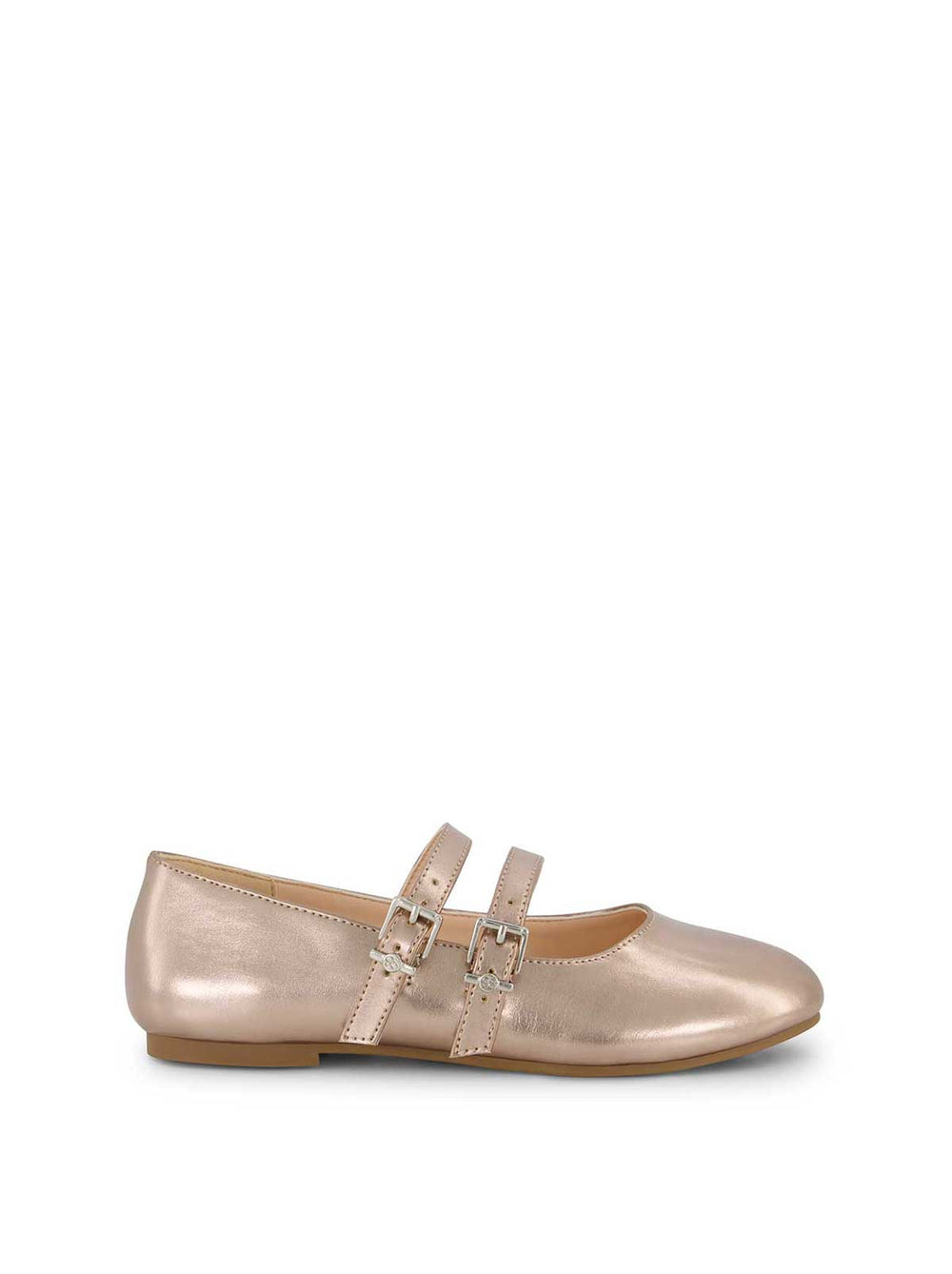 Women Little Girls' Amy Double Strap Ballet Flat - Champagne | Jessica Simpson