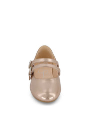 Women Little Girls' Amy Double Strap Ballet Flat - Champagne | Jessica Simpson