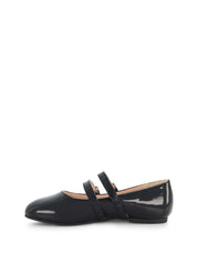 Women Little Girls' Amy Double Strap Ballet Flat - Black | Jessica Simpson