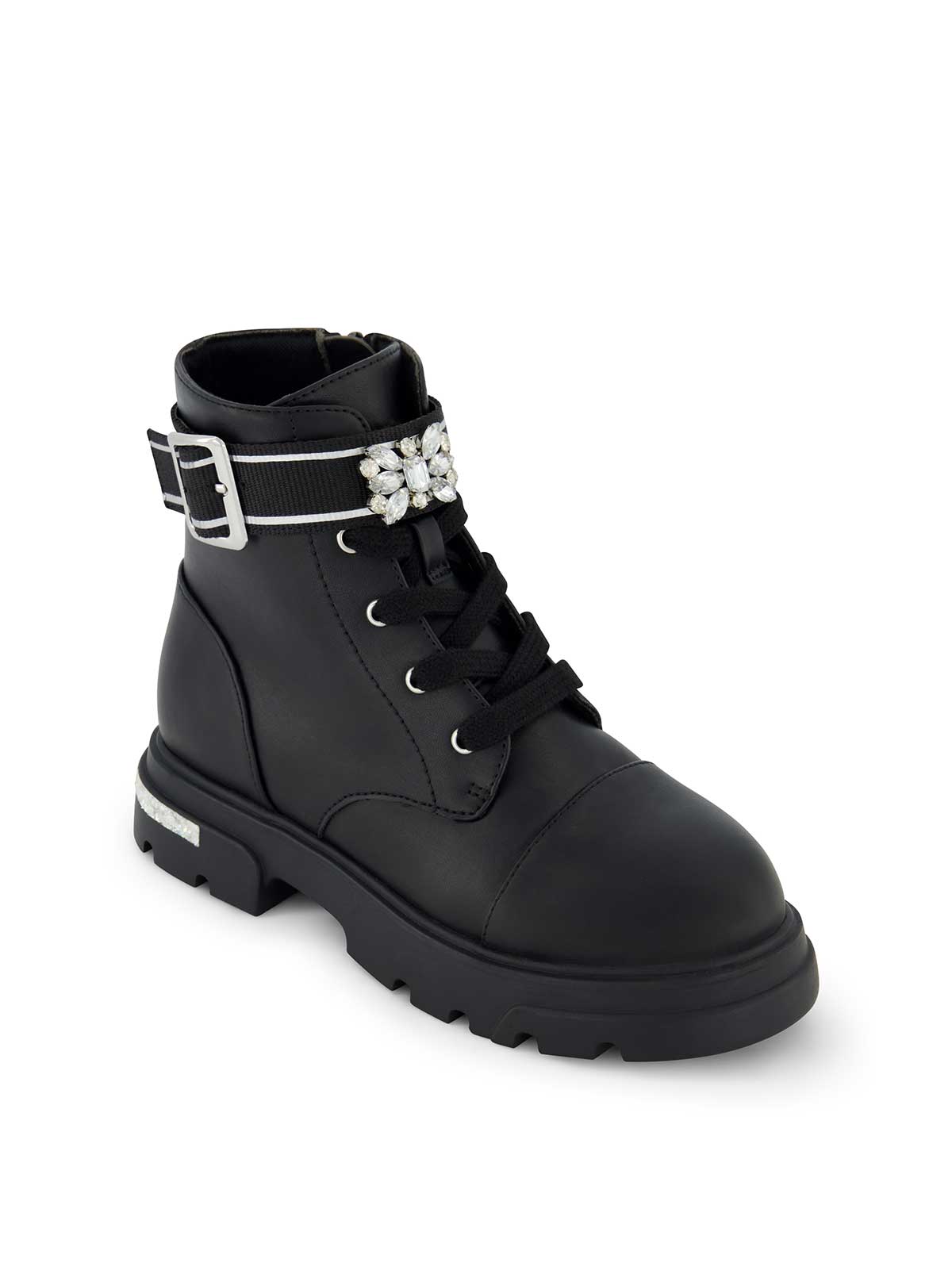 Women Little Girls' Rosa Brooch Boot - Black | Jessica Simpson