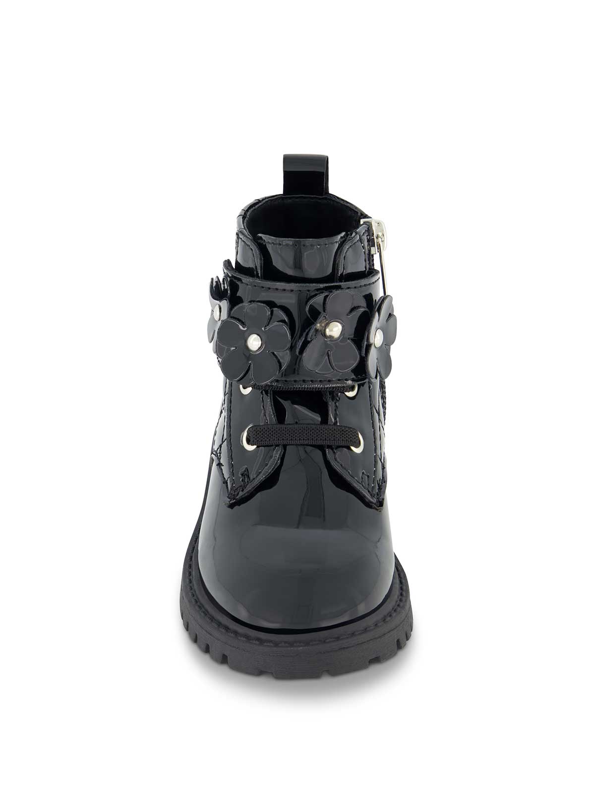 Women Toddler Daria Flower Moto Boot - Black | Jessica Simpson