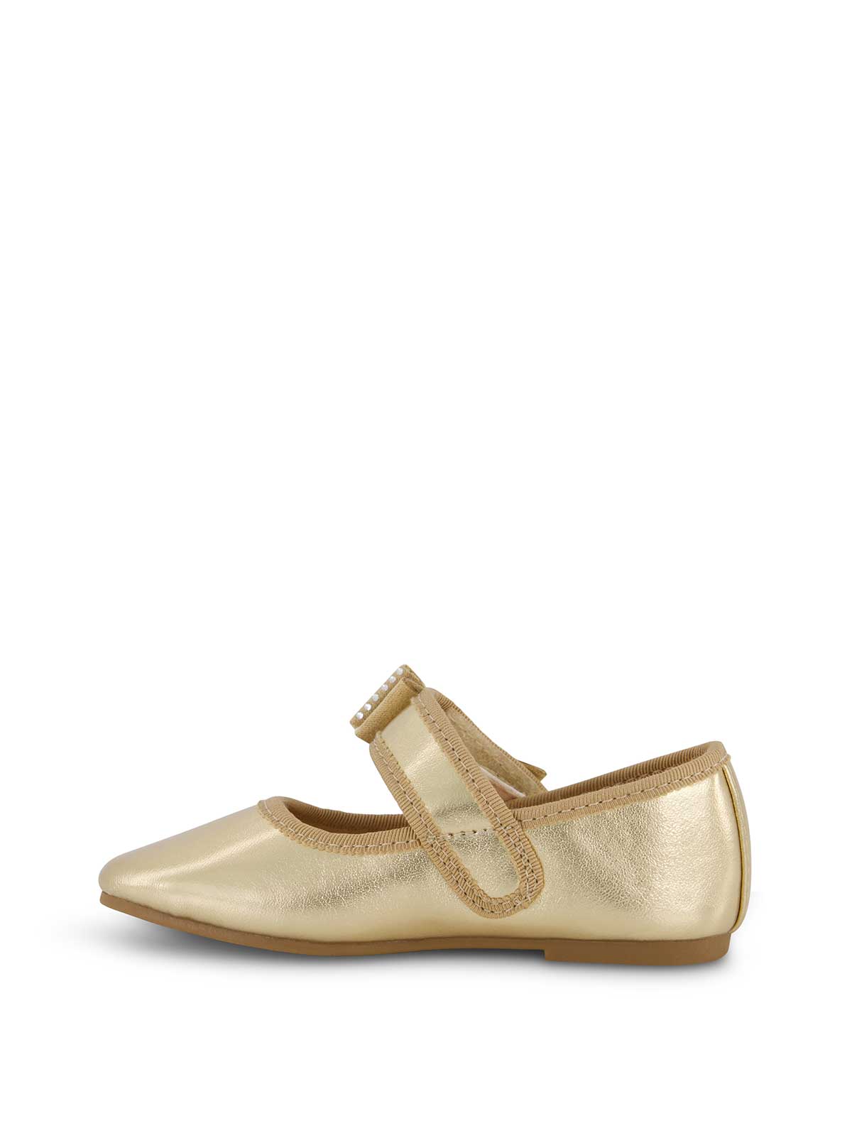 Women Toddler Amy Crystal Bow Ballet Flat - Gold | Jessica Simpson