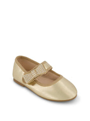 Women Toddler Amy Crystal Bow Ballet Flat - Gold | Jessica Simpson