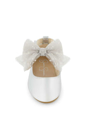 Women Toddler Amy Tulle Bow Ballet Flat - Silver | Jessica Simpson