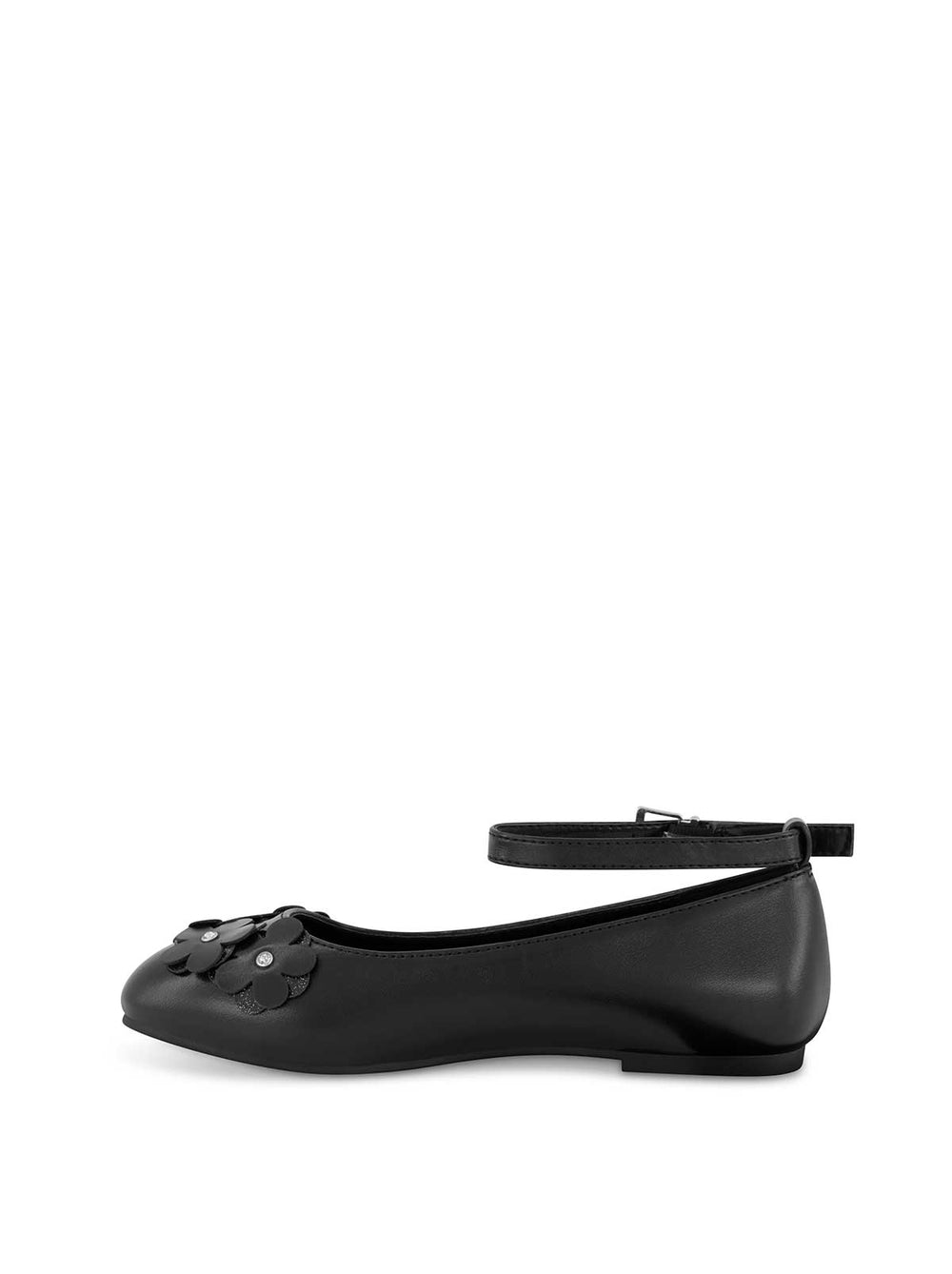 Women Little Girls' Amy Petal Ballet Flat - Black | Jessica Simpson