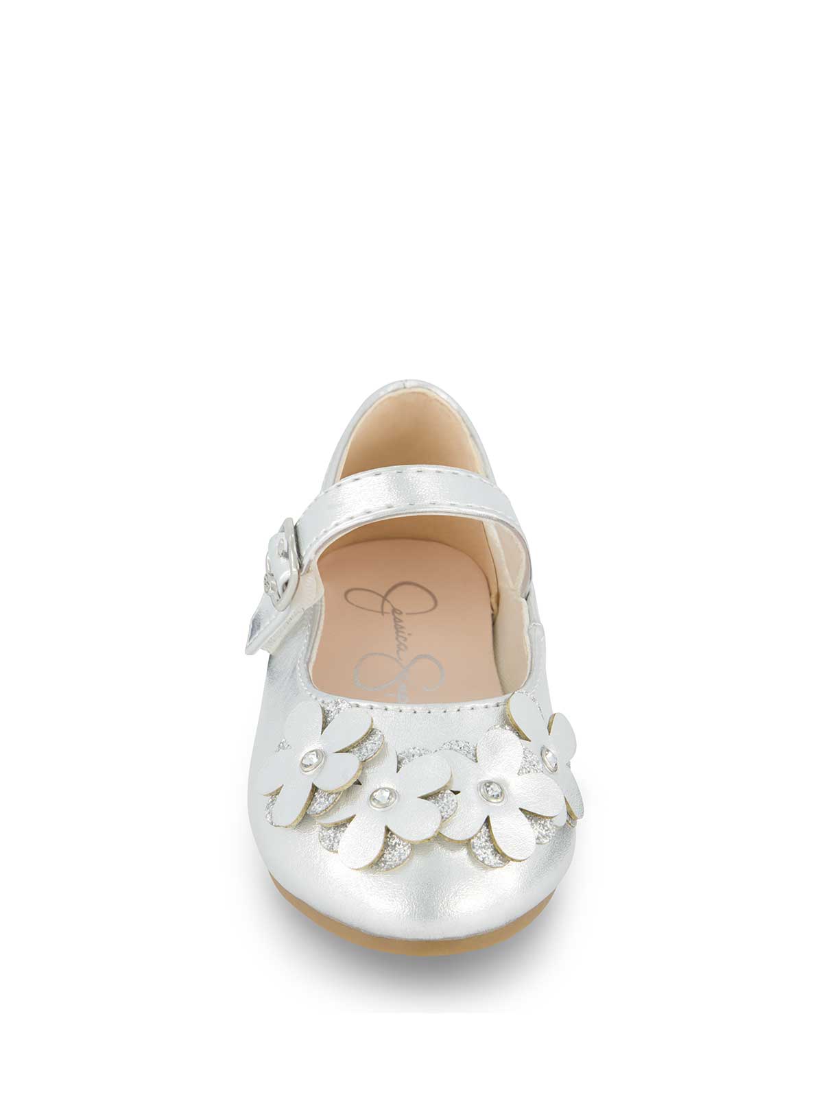 Women Toddler Amy Petal Ballet Flat - Silver | Jessica Simpson