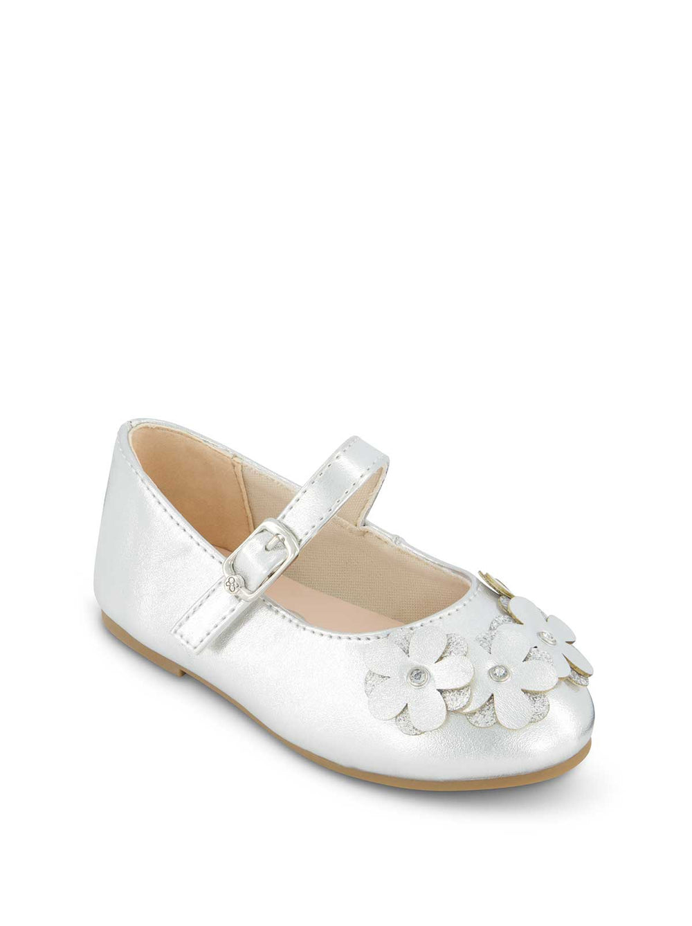 Women Toddler Amy Petal Ballet Flat - Silver | Jessica Simpson