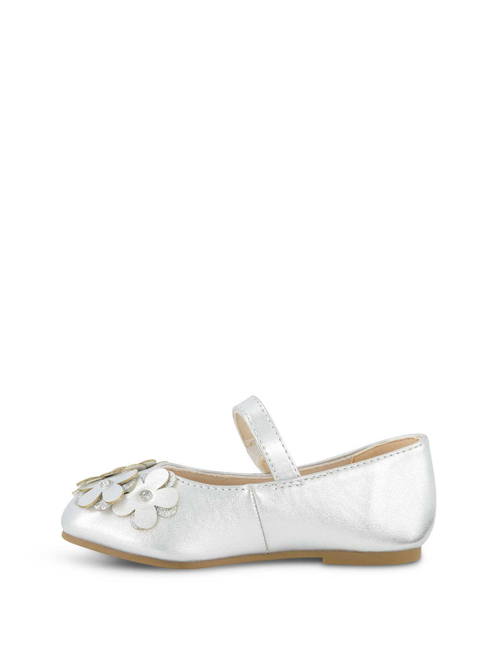 Women Toddler Amy Petal Ballet Flat - Silver | Jessica Simpson