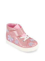 Women Toddler Gretchen Flower High Top Sneaker - Pink | Jessica Simpson