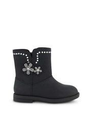Women Toddler Evie Flower Boot - Black | Jessica Simpson