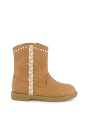 Women Toddler Layla Stripe Western Bootie - Cognac | Jessica Simpson
