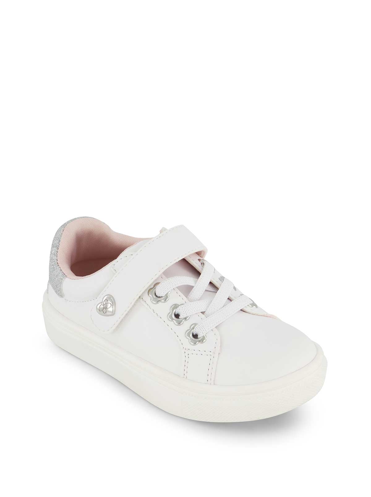 Women Toddler Gina Bijou Low Sneaker - White | Jessica Simpson