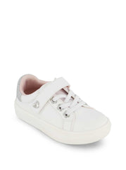 Women Toddler Gina Bijou Low Sneaker - White | Jessica Simpson