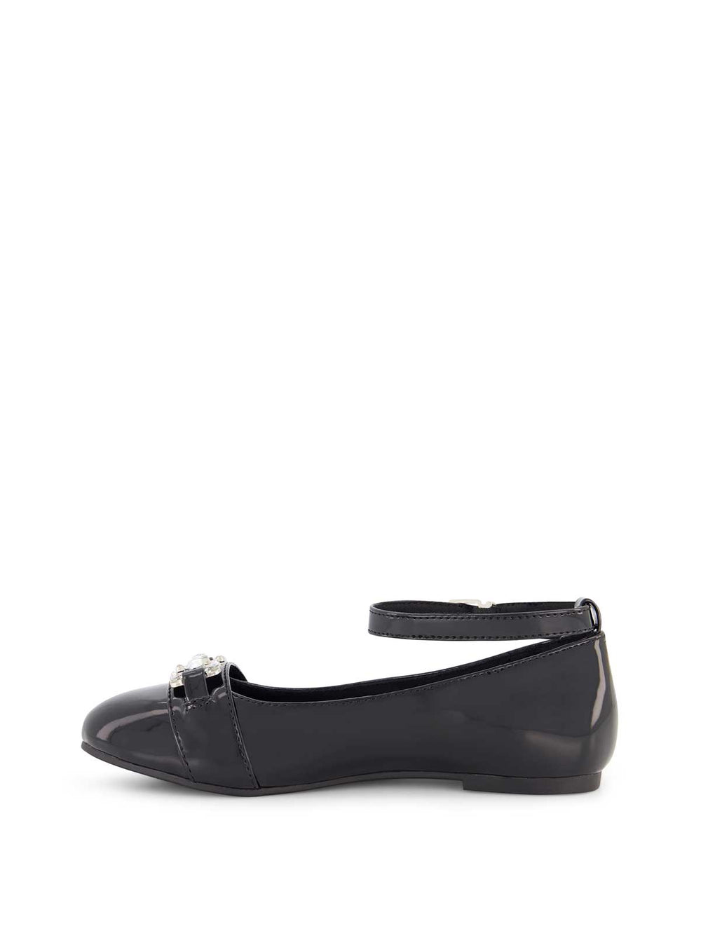 Women Little Girls' Amy Double Buckle Ballet Shoe - Black | Jessica Simpson