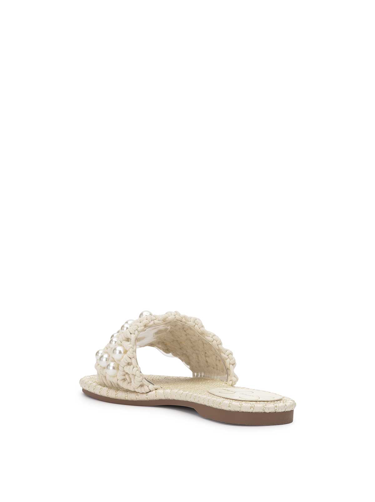Women Brennara Flat Sandal - Cream | Jessica Simpson