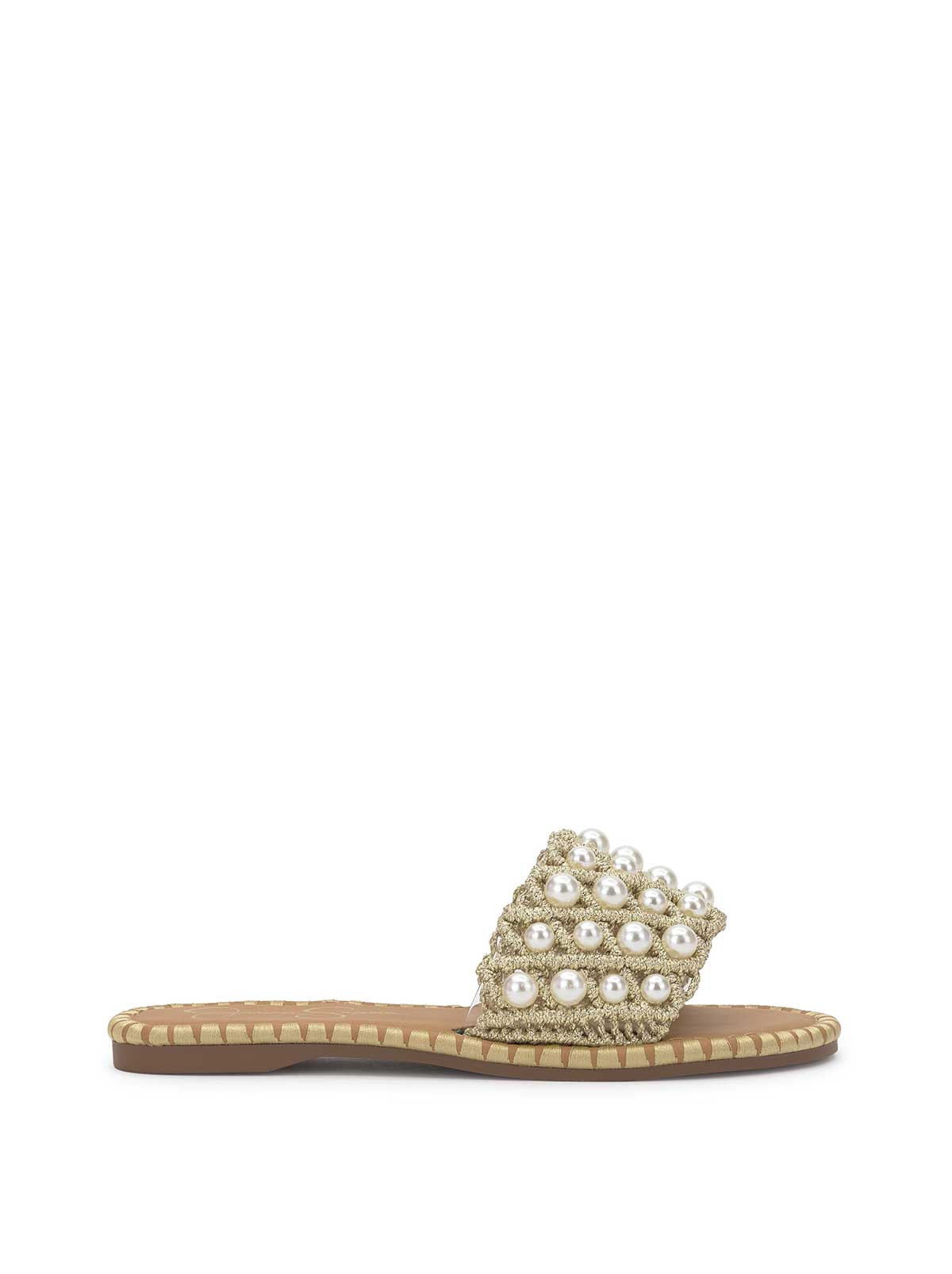 Women Brennara Flat Sandal - Soft Gold | Jessica Simpson
