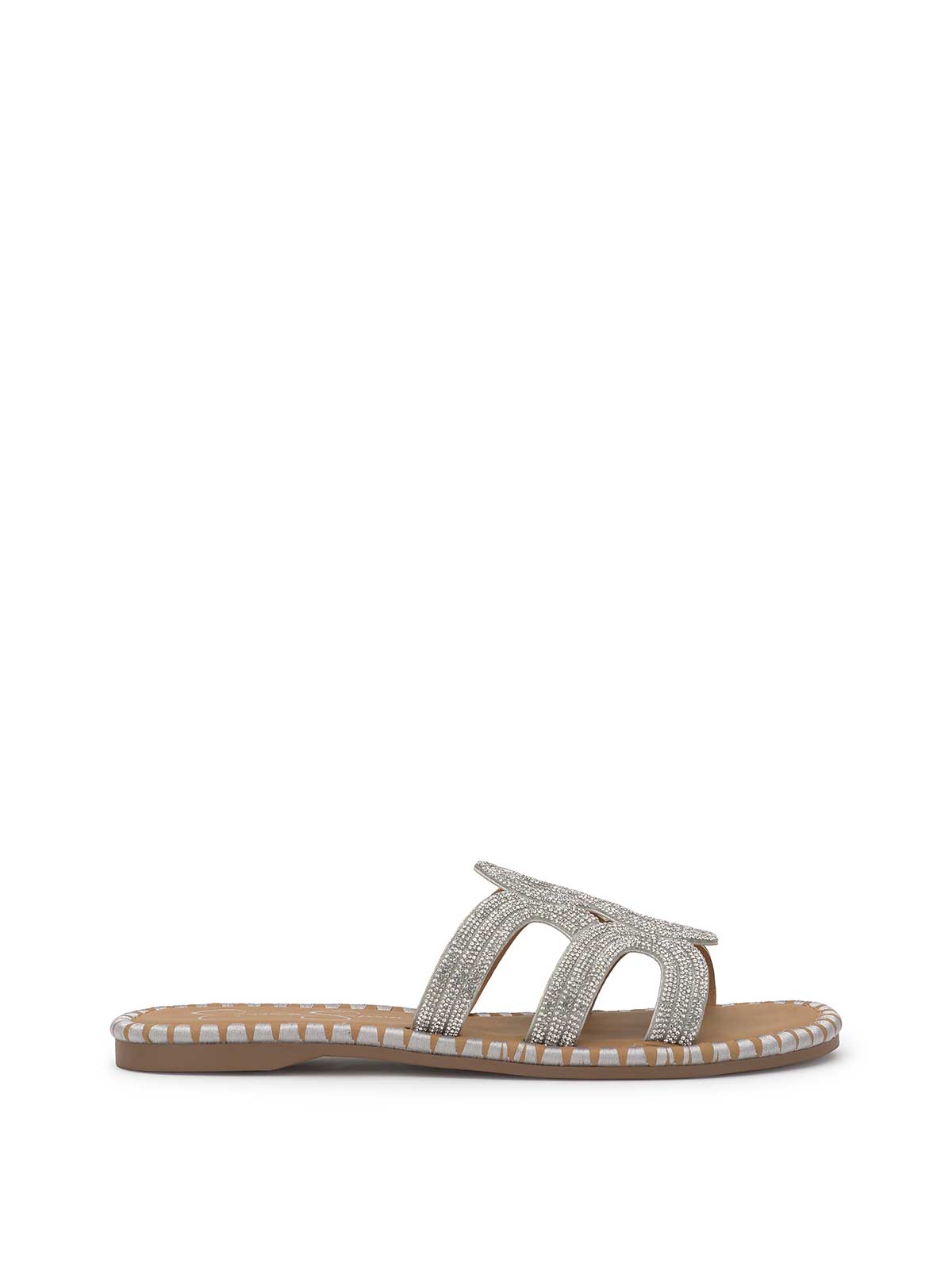 Women Bria Flat Sandal - Silver | Jessica Simpson