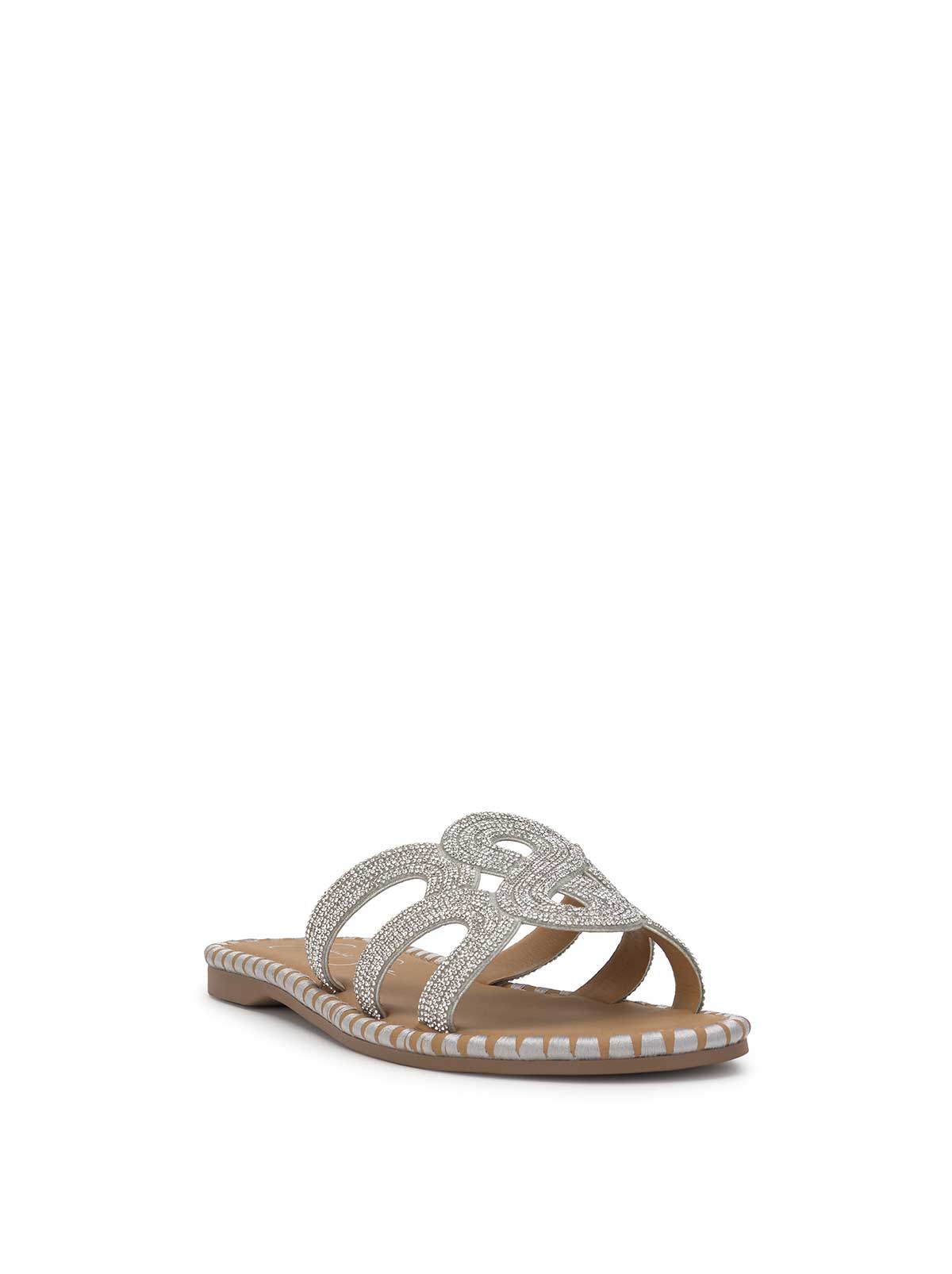 Women Bria Flat Sandal - Silver | Jessica Simpson