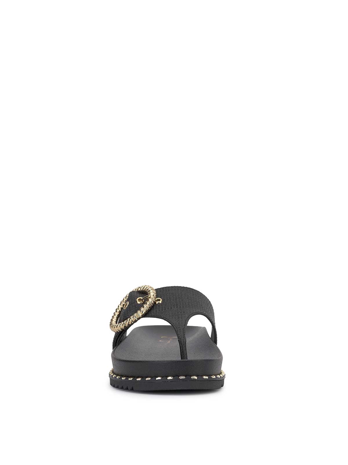 Women Cymmeri Flat Sandal - Black | Jessica Simpson