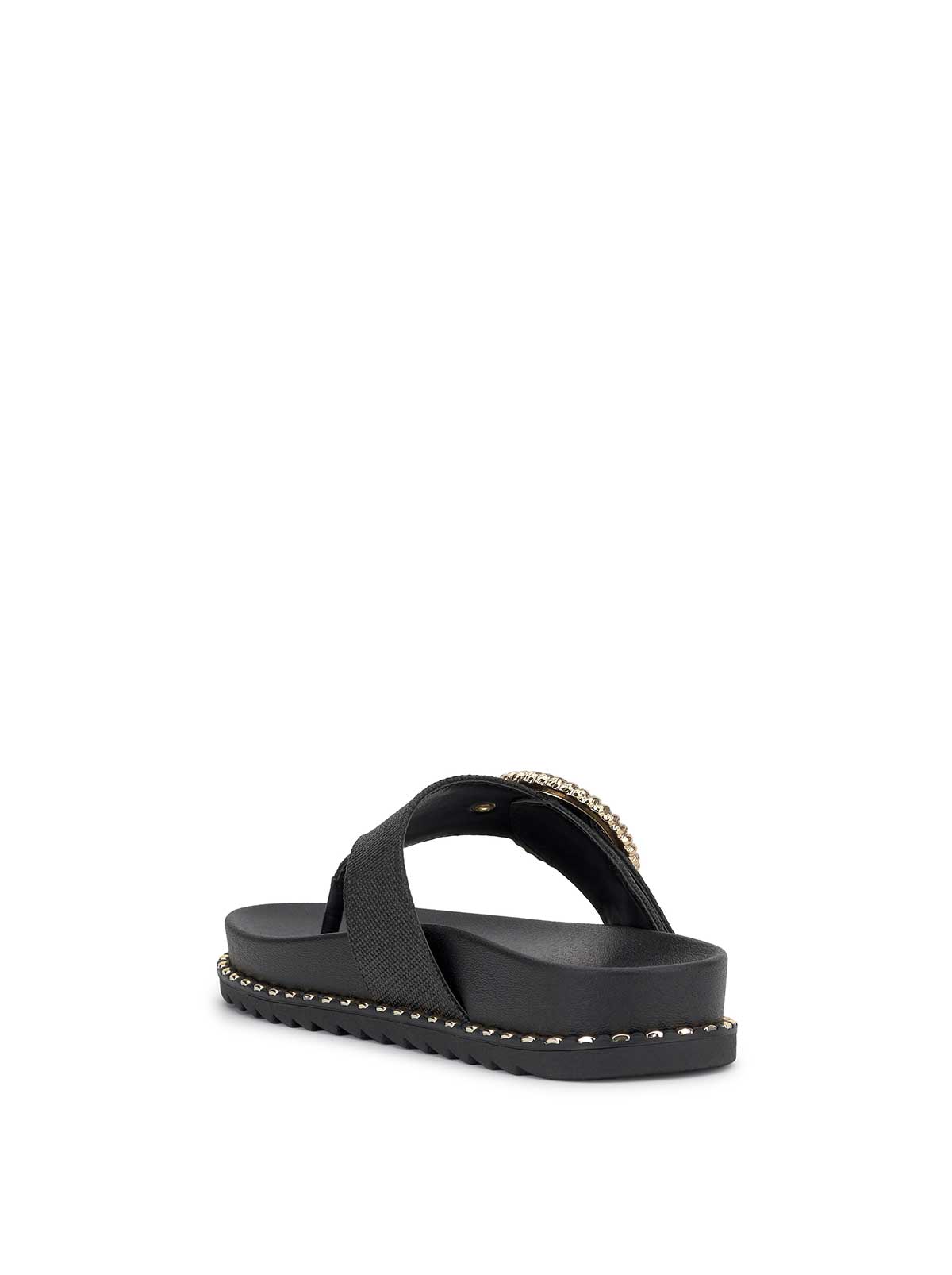Women Cymmeri Flat Sandal - Black | Jessica Simpson