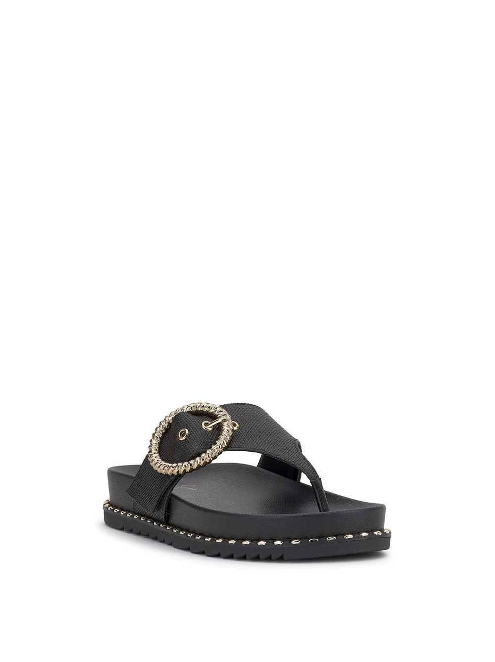 Women Cymmeri Flat Sandal - Black | Jessica Simpson