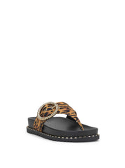 Women Cymmeri Flat Sandal - Tiger Print | Jessica Simpson