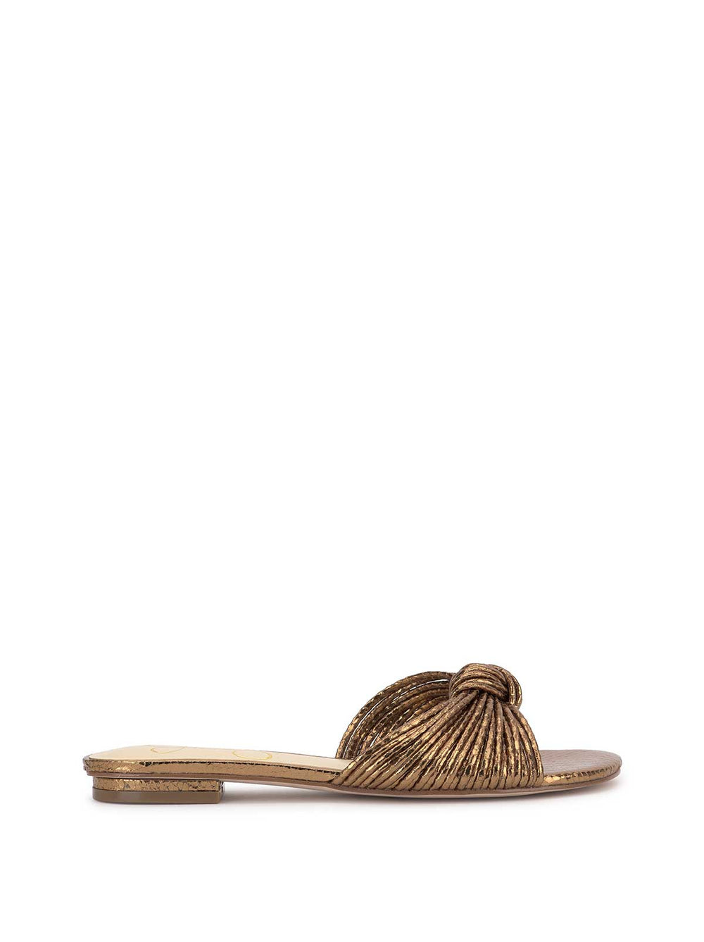 Women Dydra Knotted Flat Sandal - Bronze | Jessica Simpson