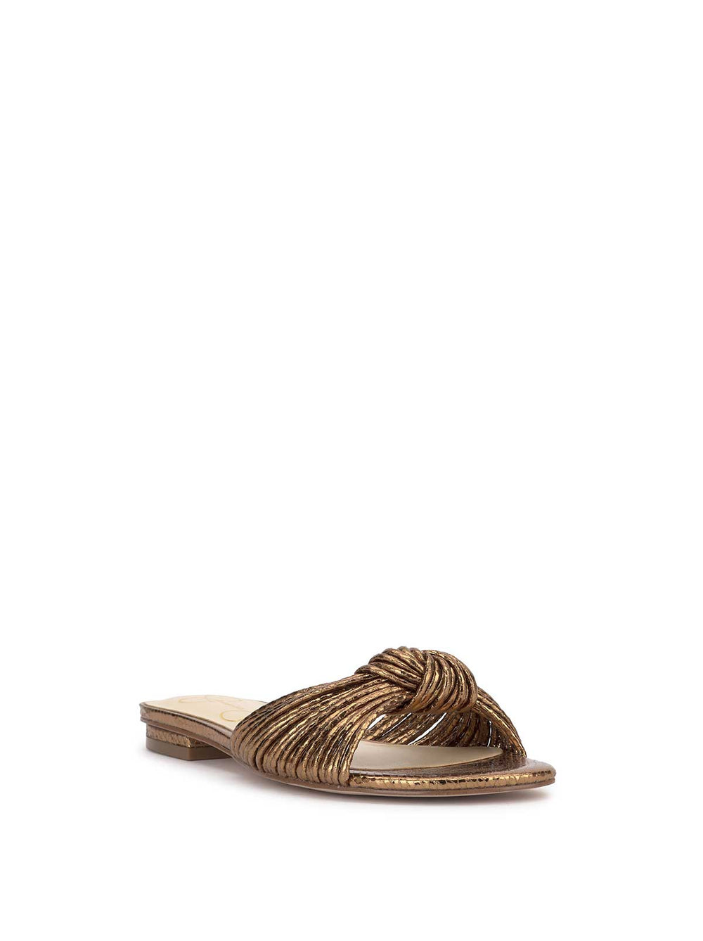 Women Dydra Knotted Flat Sandal - Bronze | Jessica Simpson