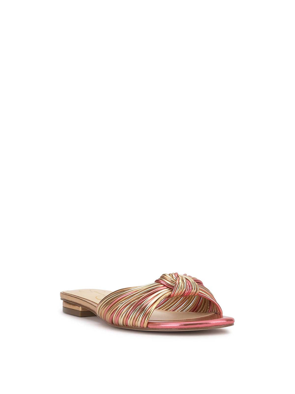 Women Dydra Flat Sandal - Soft Pink & Gold | Jessica Simpson