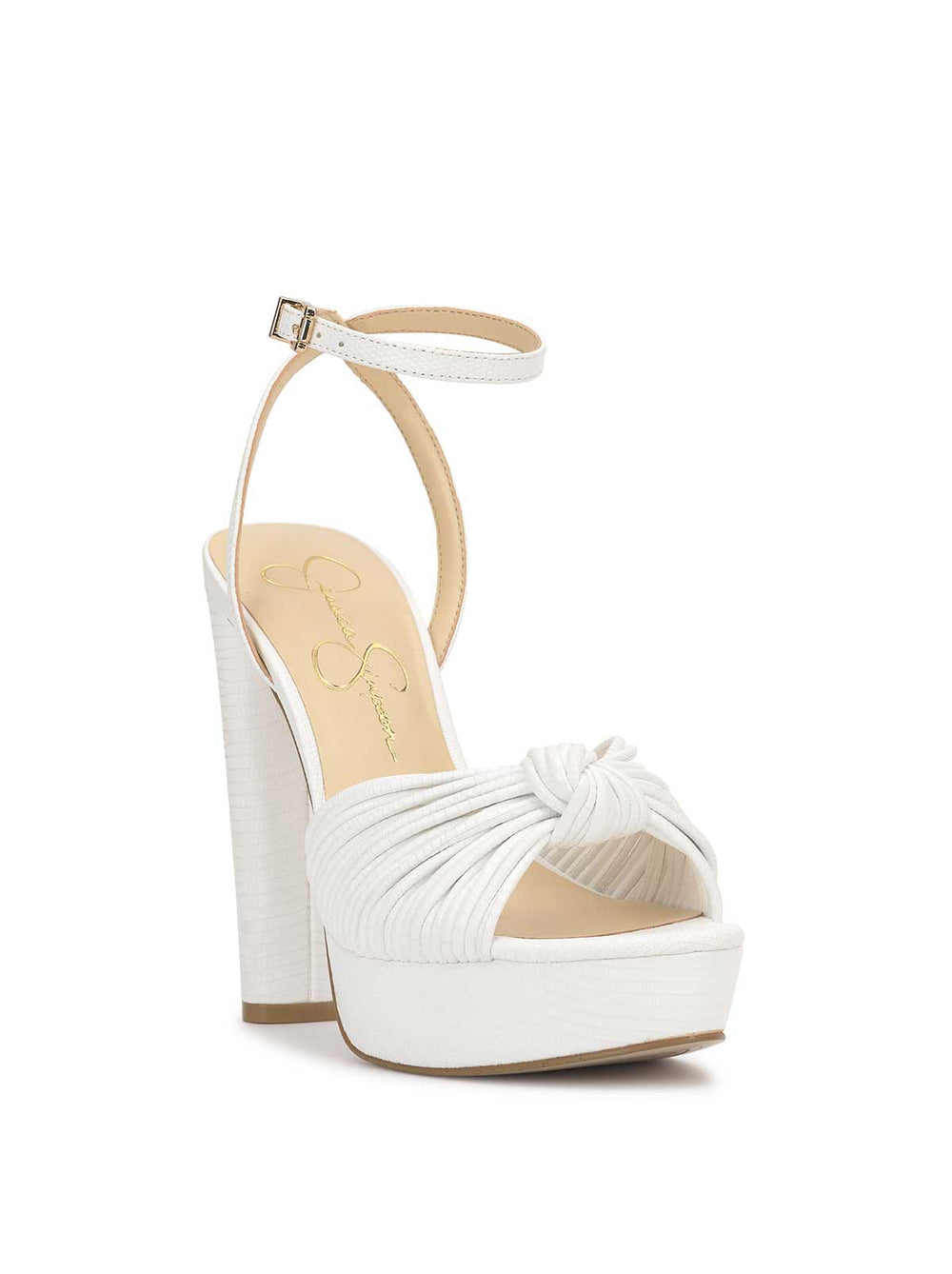 Women Immie Platform Sandal - White | Jessica Simpson