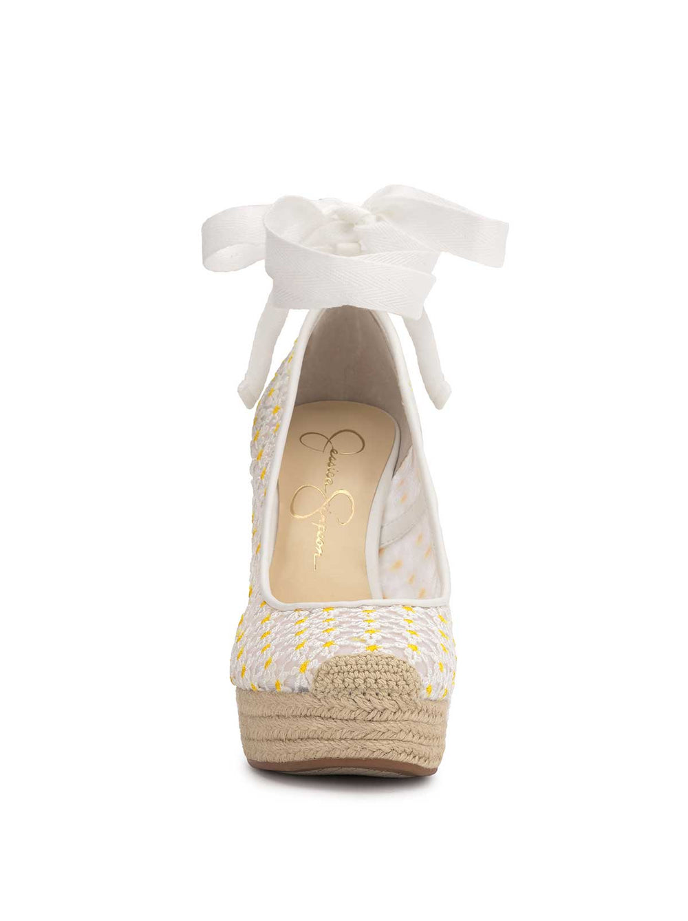 Women Zexie Platform Wedge - White Floral | Jessica Simpson