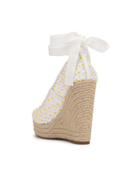 Women Zexie Platform Wedge - White Floral | Jessica Simpson