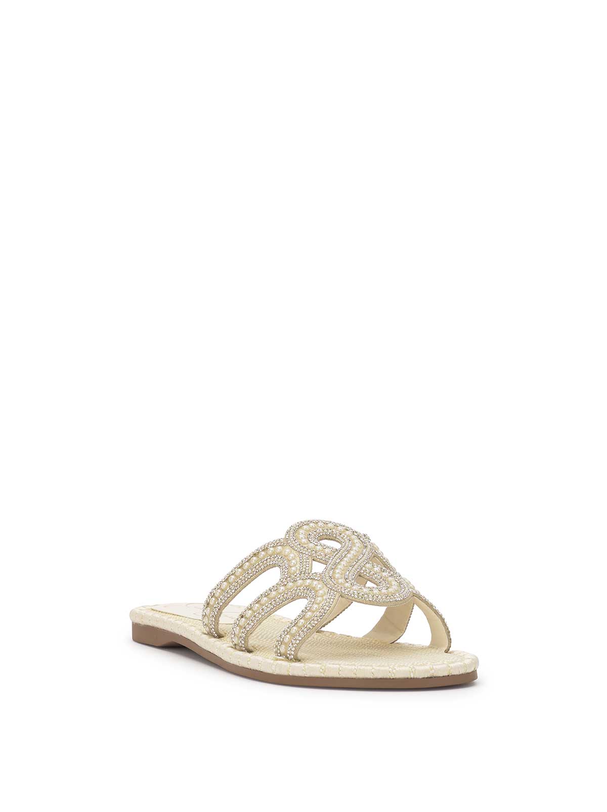 Women Bria Flat Sandal - Ivory | Jessica Simpson