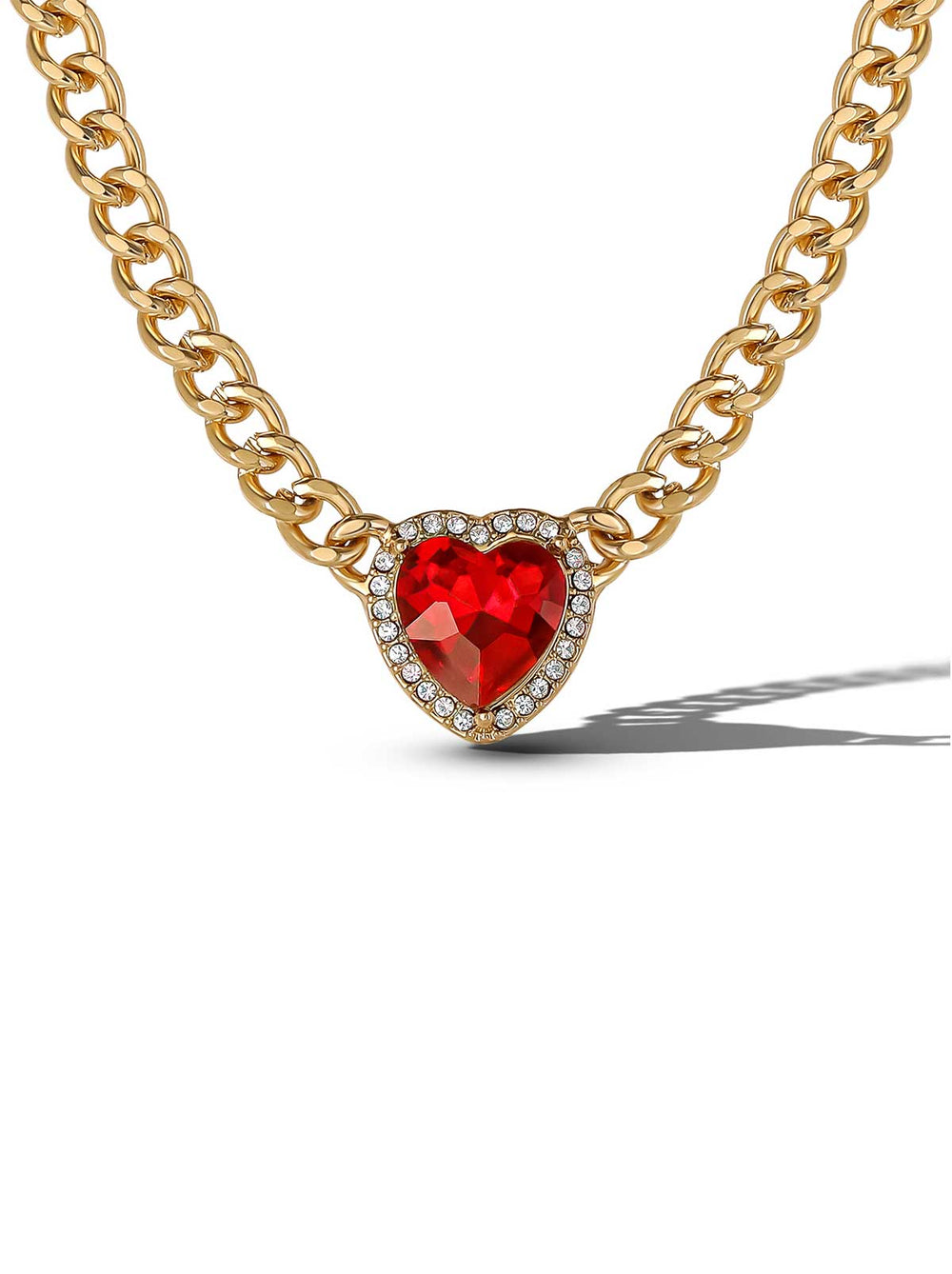 Accessories Red Heart Necklace | Jessica Simpson