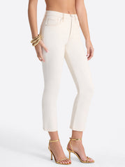 Women Harmony Straight High Rise Jeans - Ecru | Jessica Simpson