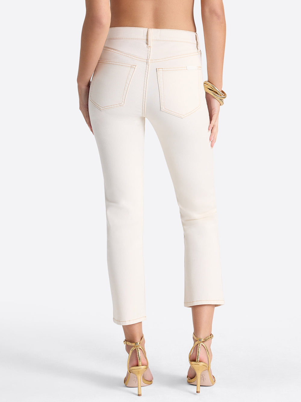 Women Harmony Straight High Rise Jeans - Ecru | Jessica Simpson