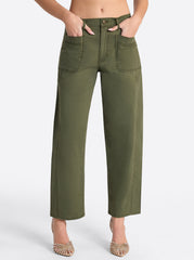 Women Relaxed Barrel Jeans - Forest Night | Jessica Simpson