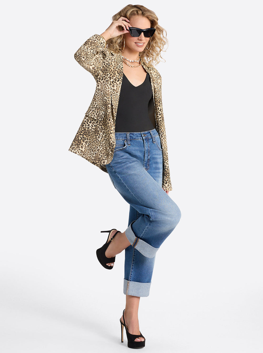Women Valentine Wide Leg Boyfriend Jeans - High Road | Jessica Simpson