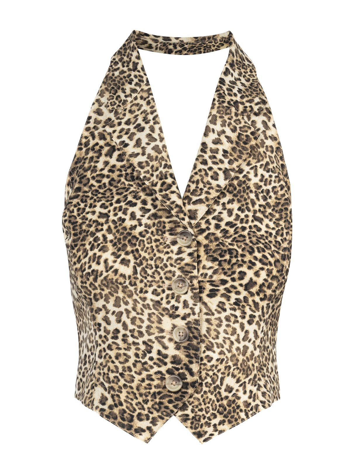 Women Antonia Vest - Vanilla Ice Petite Leopard | Jessica Simpson