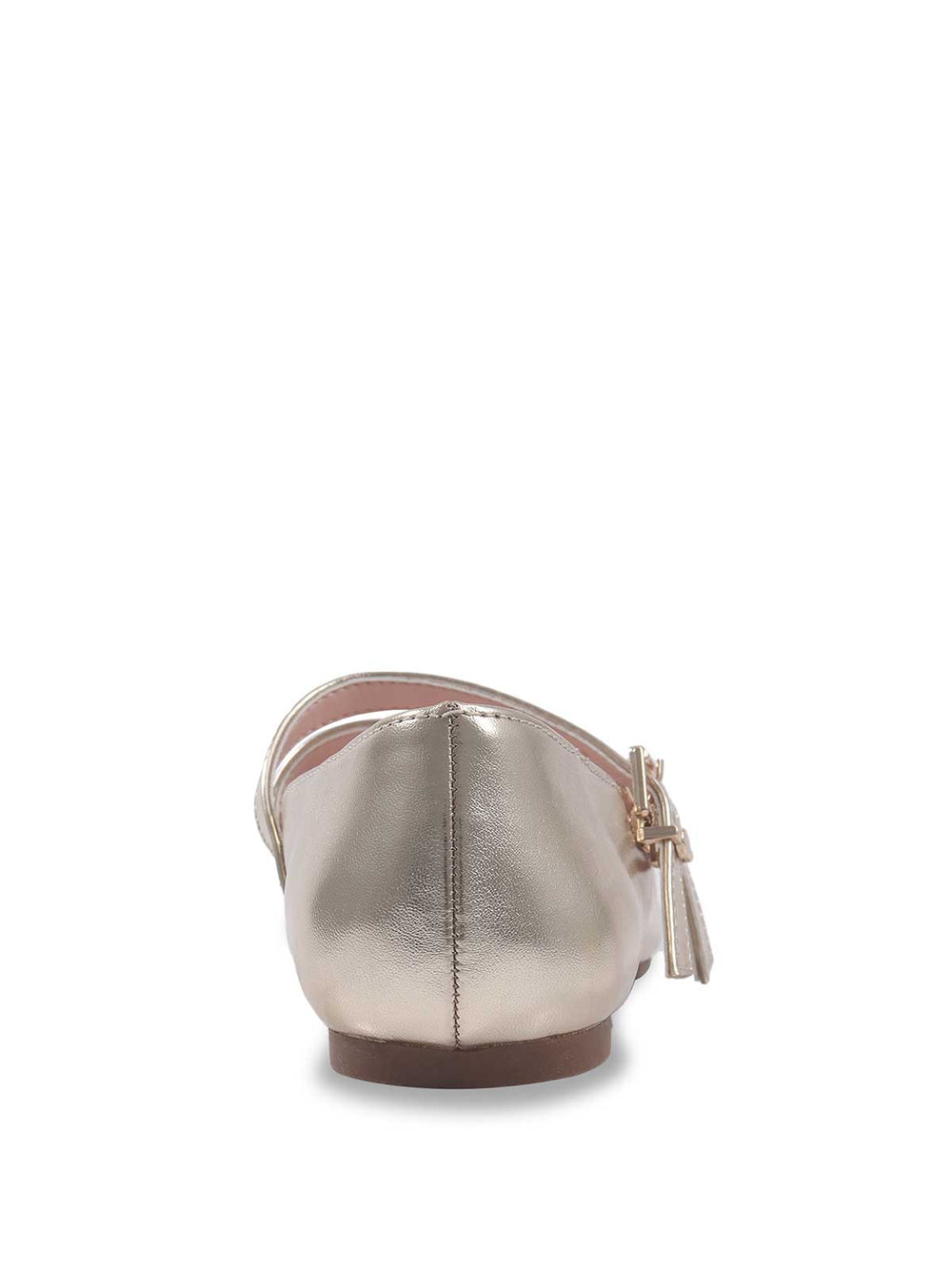 Women Little Girls' Amy Double Strap Ballet Flat - Soft Gold | Jessica Simpson