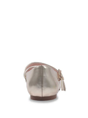 Women Little Girls' Amy Double Strap Ballet Flat - Soft Gold | Jessica Simpson