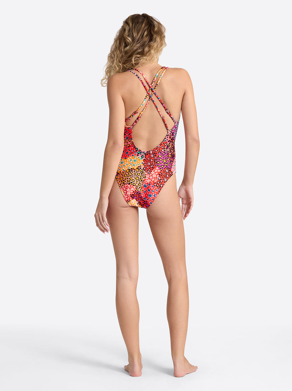 Women Double Strap Plunge One Piece - Belle of the Ball | Jessica Simpson