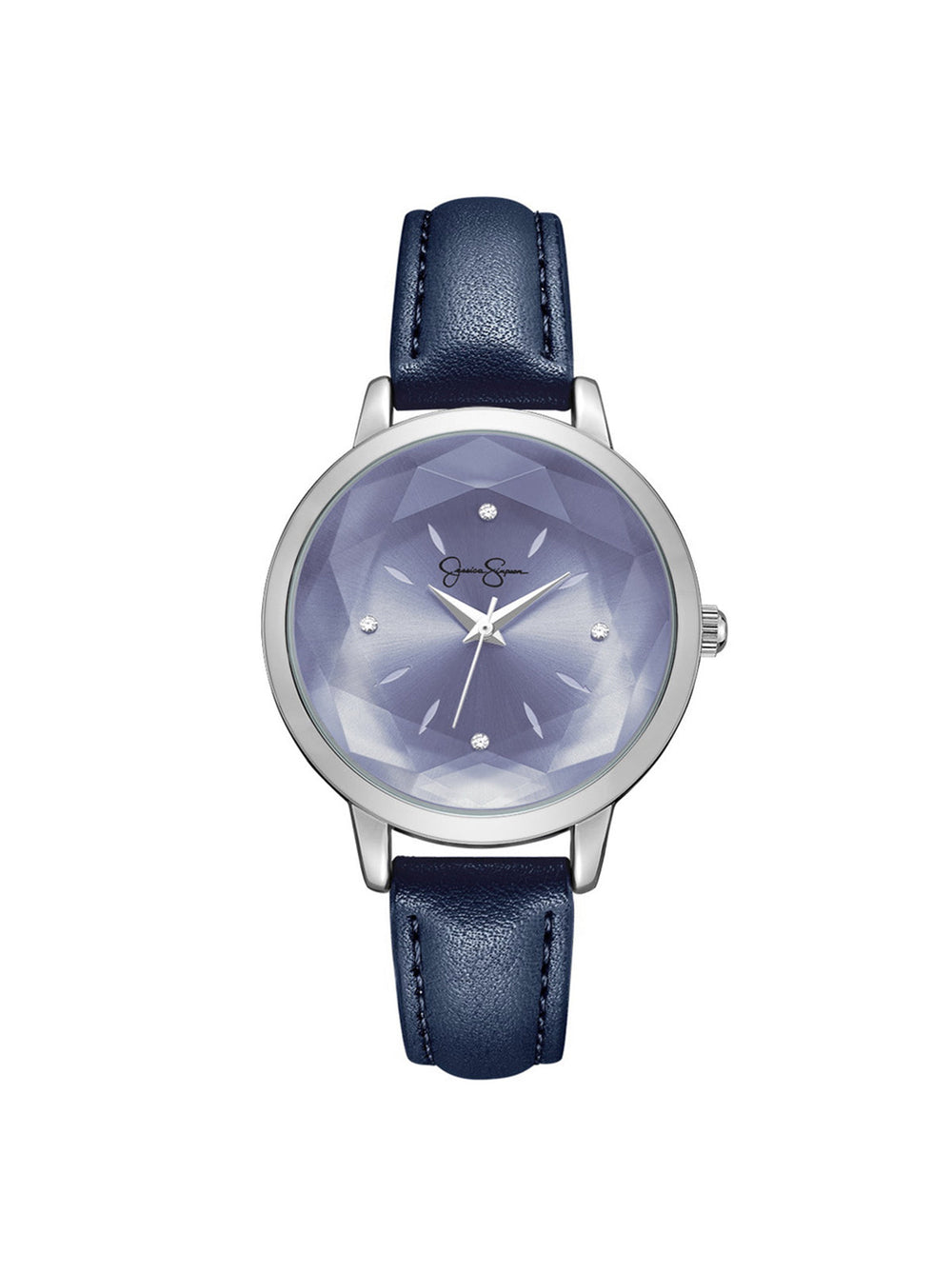 Accessories Faceted Glass Watch - Navy | Jessica Simpson