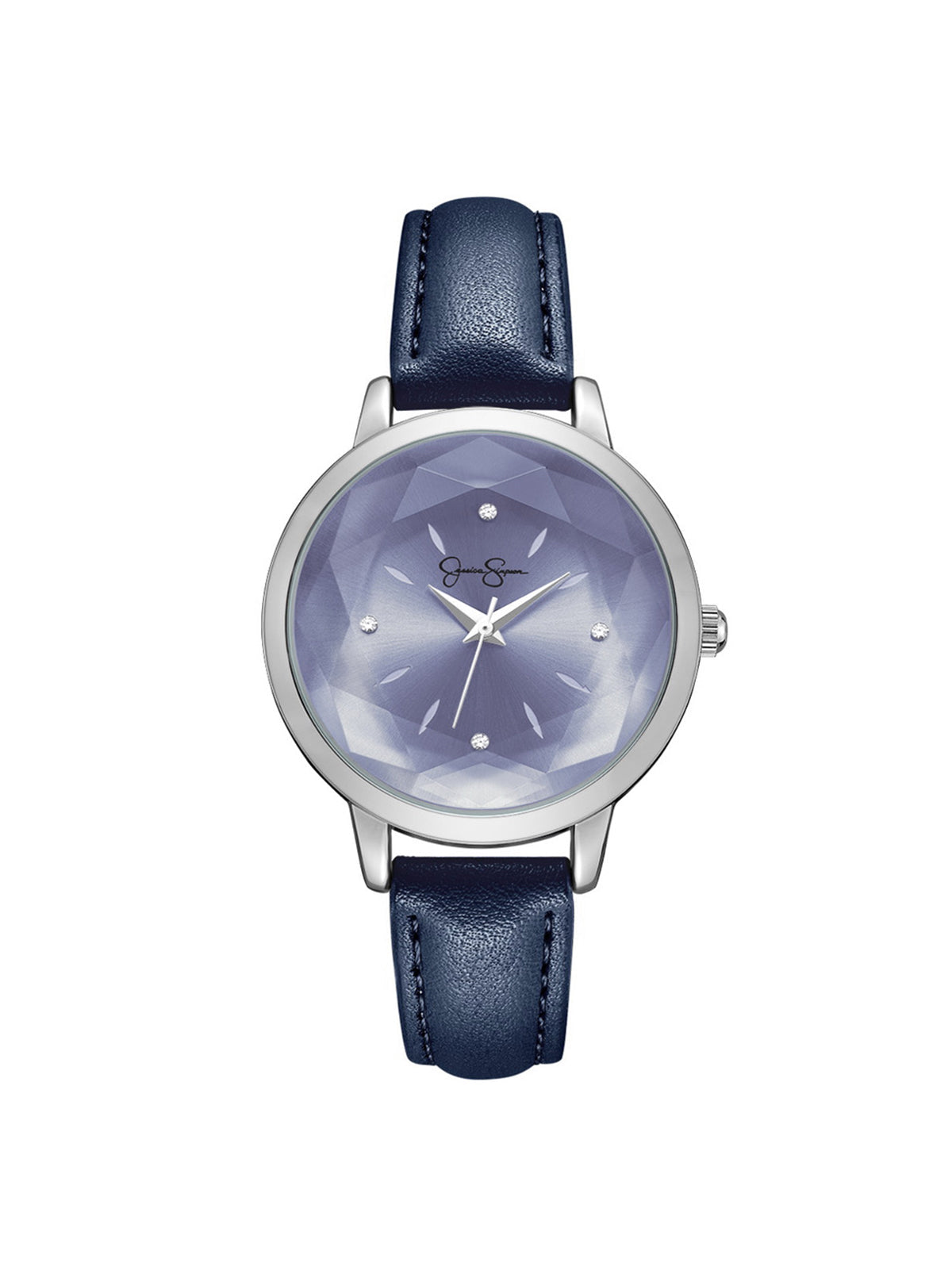 Accessories Faceted Glass Watch - Navy | Jessica Simpson